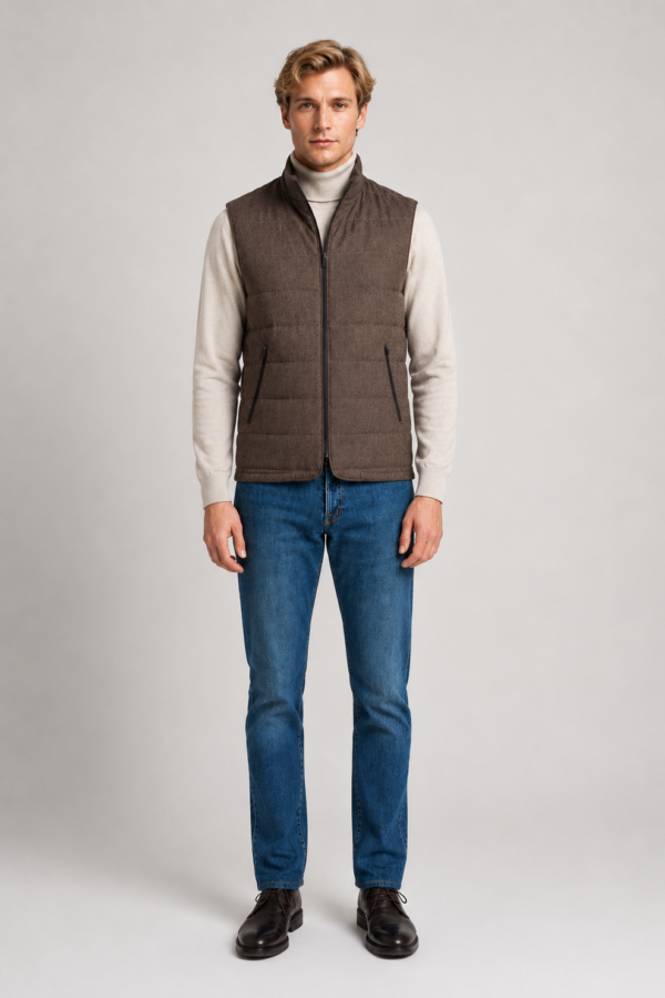Bodywarmer in Flanella Idrorepellente